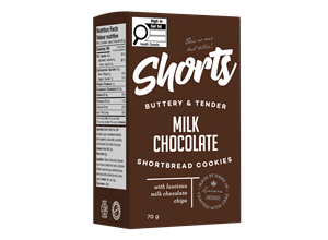 Milk Chocolate Shorts 70g